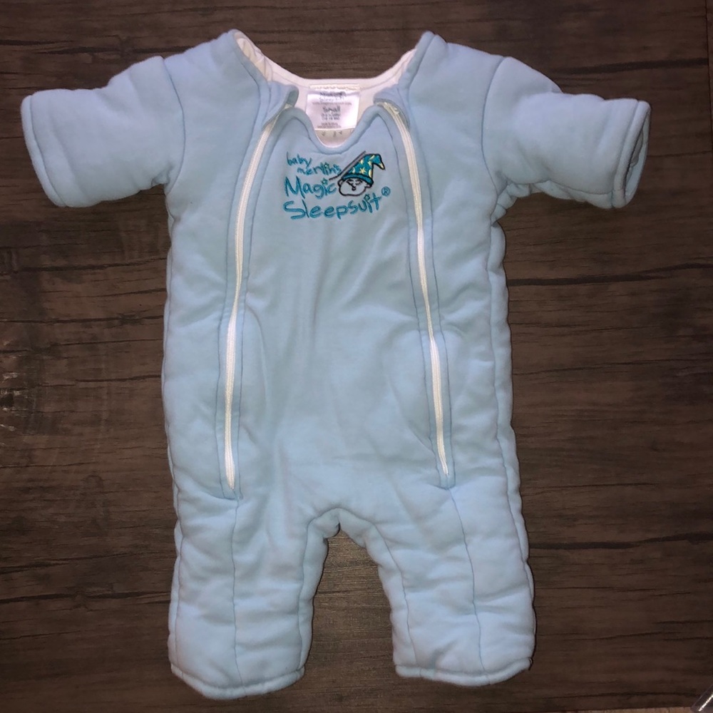 Baby Merlin’s Magic Sleepsuit Small (3-6 mon) Blue